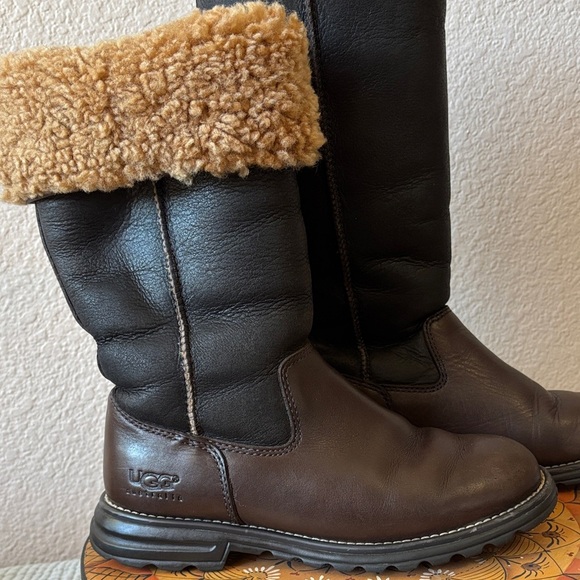 UGG Brown and Tan Winter Boots - Picture 1 of 6